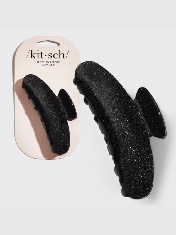 KITSCH Black Glitter Claw Clip sold by 27 Boutique