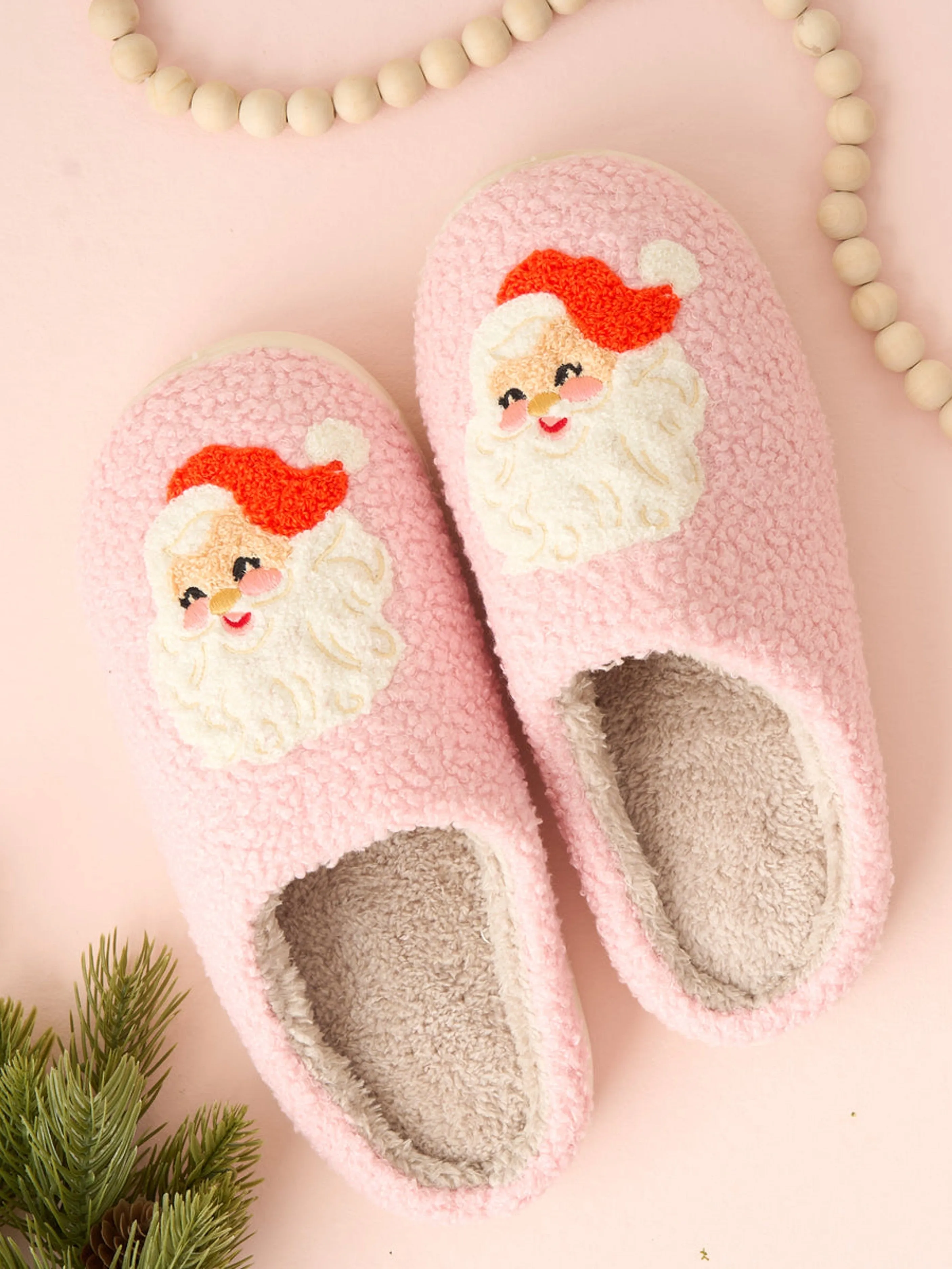 THE DARLING EFFECT Fuzzy Christmas Slippers sold by 27 Boutique