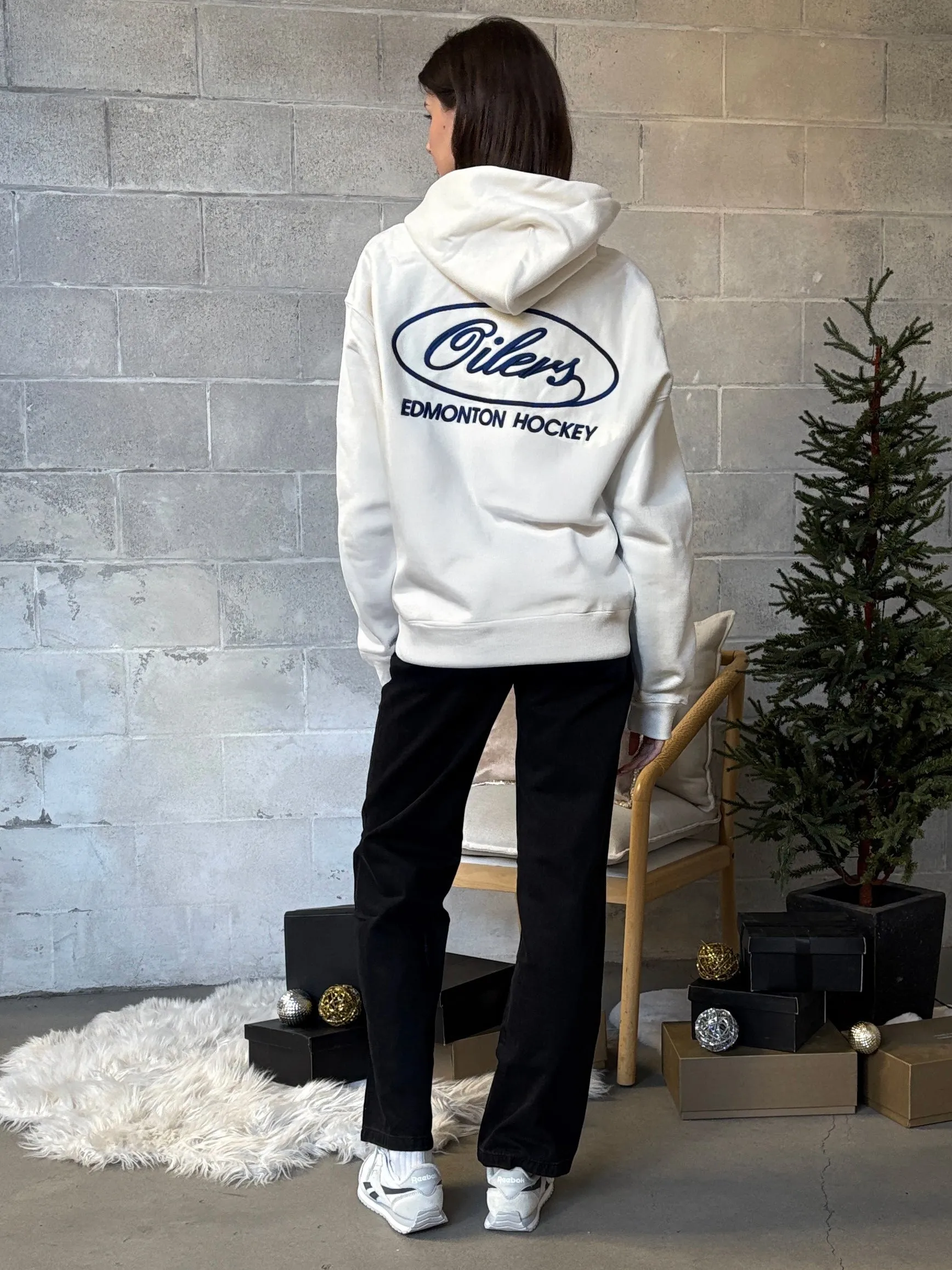 '47 BRAND Edmonton Oilers Triple Brand '47 Foundation Hoodie sold by 27 Boutique product image thumbnail 2