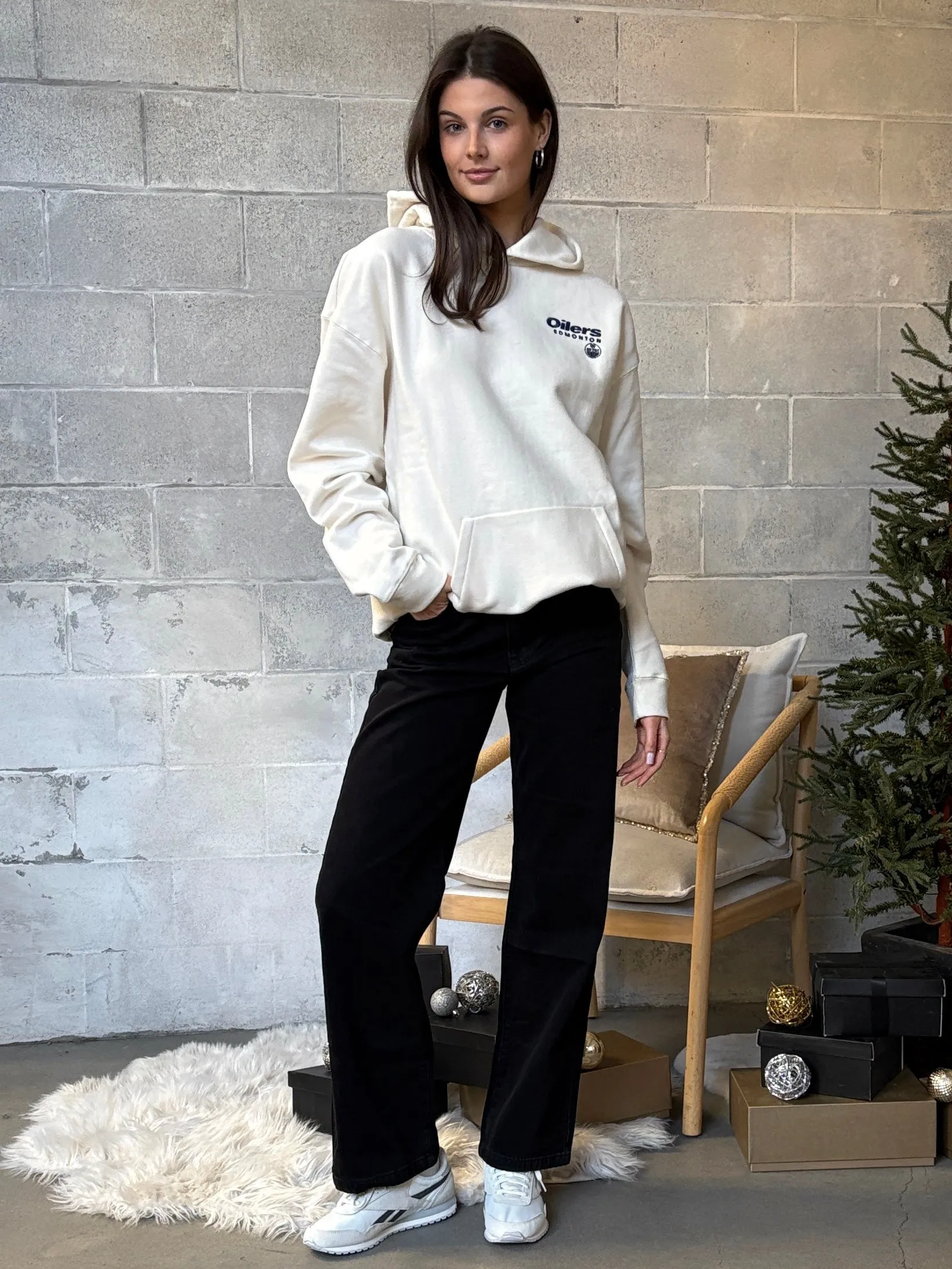 '47 BRAND Edmonton Oilers Triple Brand '47 Foundation Hoodie sold by 27 Boutique