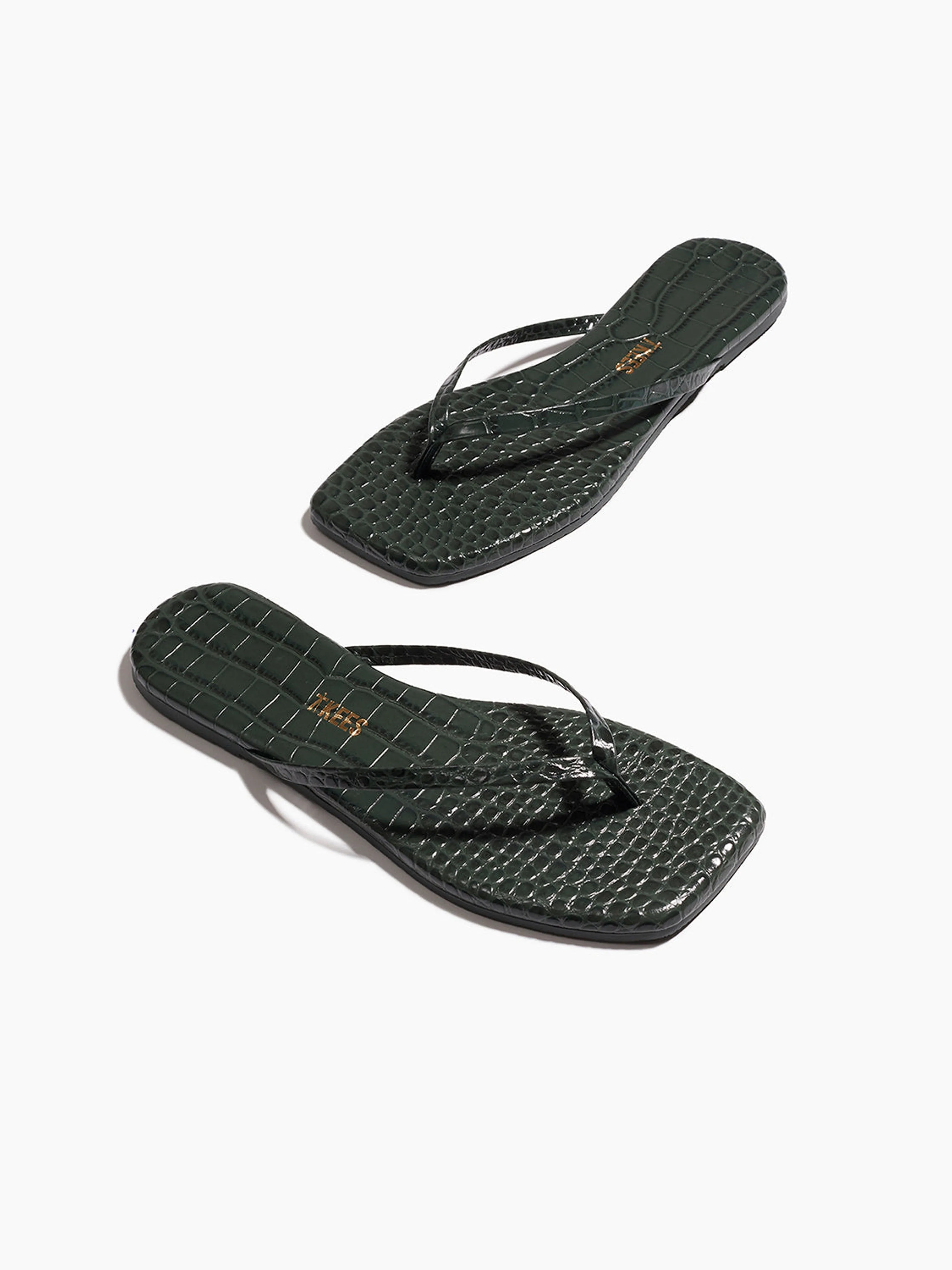TKEES Square Toe Lily Croc Flip Flop Sandal sold by 27 Boutique