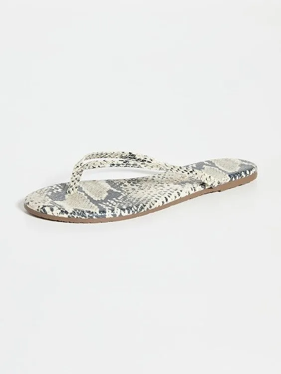 TKEES Studio Exotic Leather Flip Flop Sandal sold by 27 Boutique