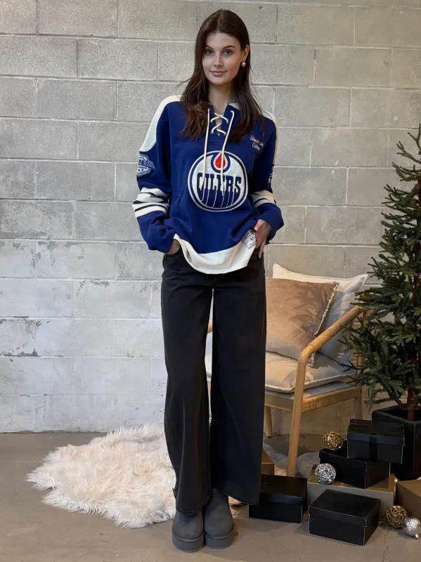 '47 BRAND NHL Edmonton Oilers Golden Age Eternal Lacer Pullover sold by 27 Boutique