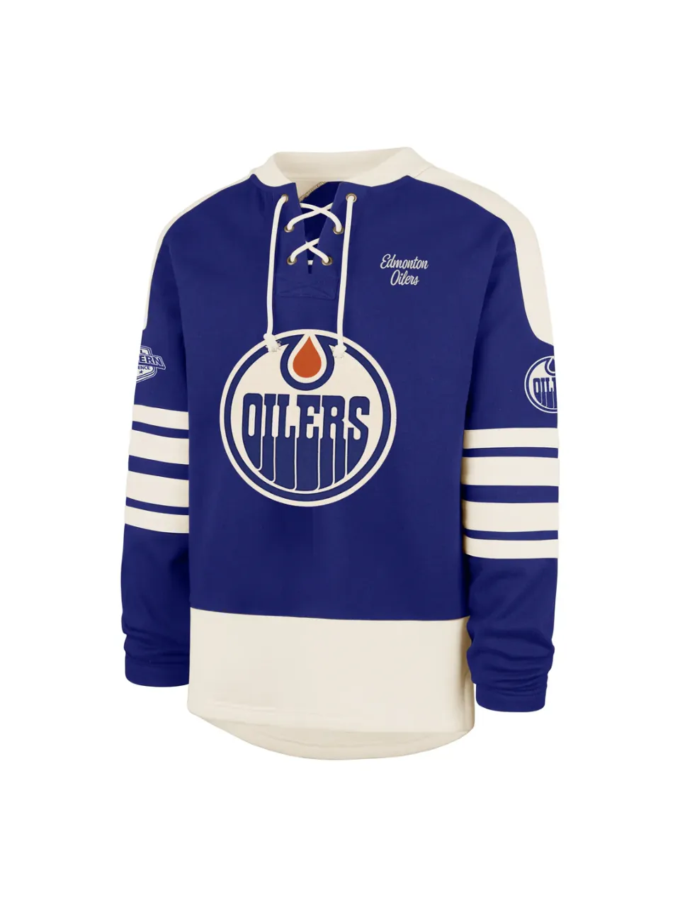 '47 BRAND NHL Edmonton Oilers Golden Age Eternal Lacer Pullover sold by 27 Boutique product image thumbnail 2