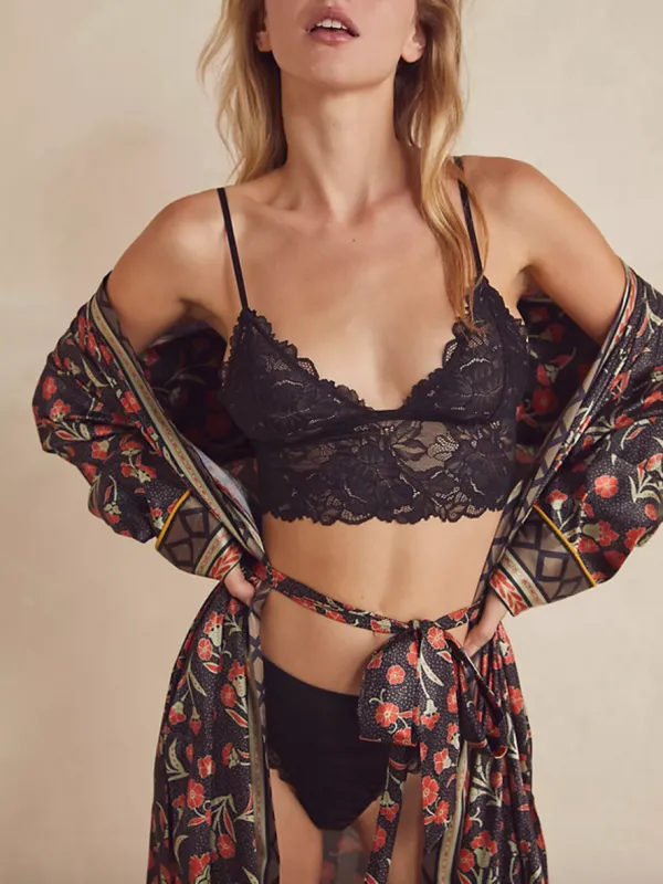 FREE PEOPLE Everyday Lace Longline Bralette sold by 27 Boutique