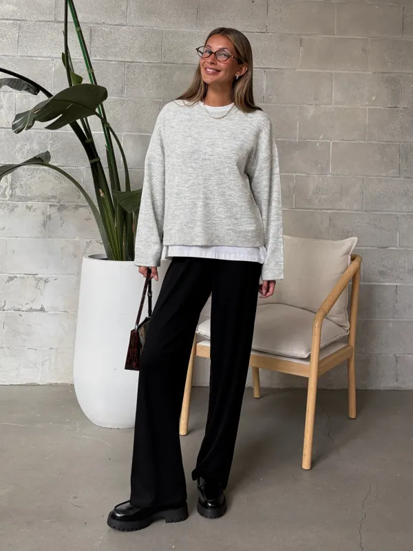 ONLY Simone Crewneck Pullover Knit Sweater made by Only