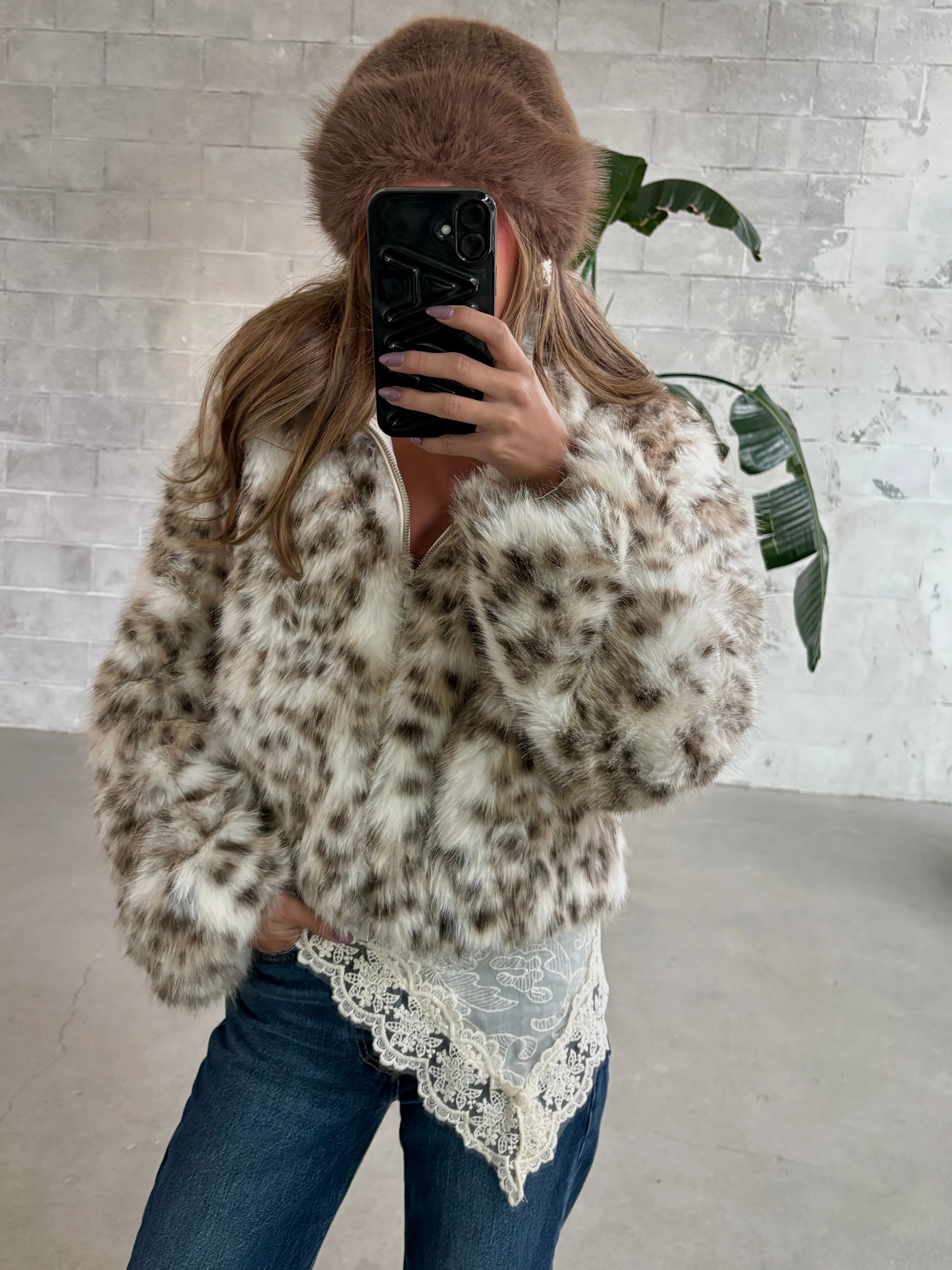 ONLY Leopard Faux Fur Cropped Jacket sold by 27 Boutique product image thumbnail 2