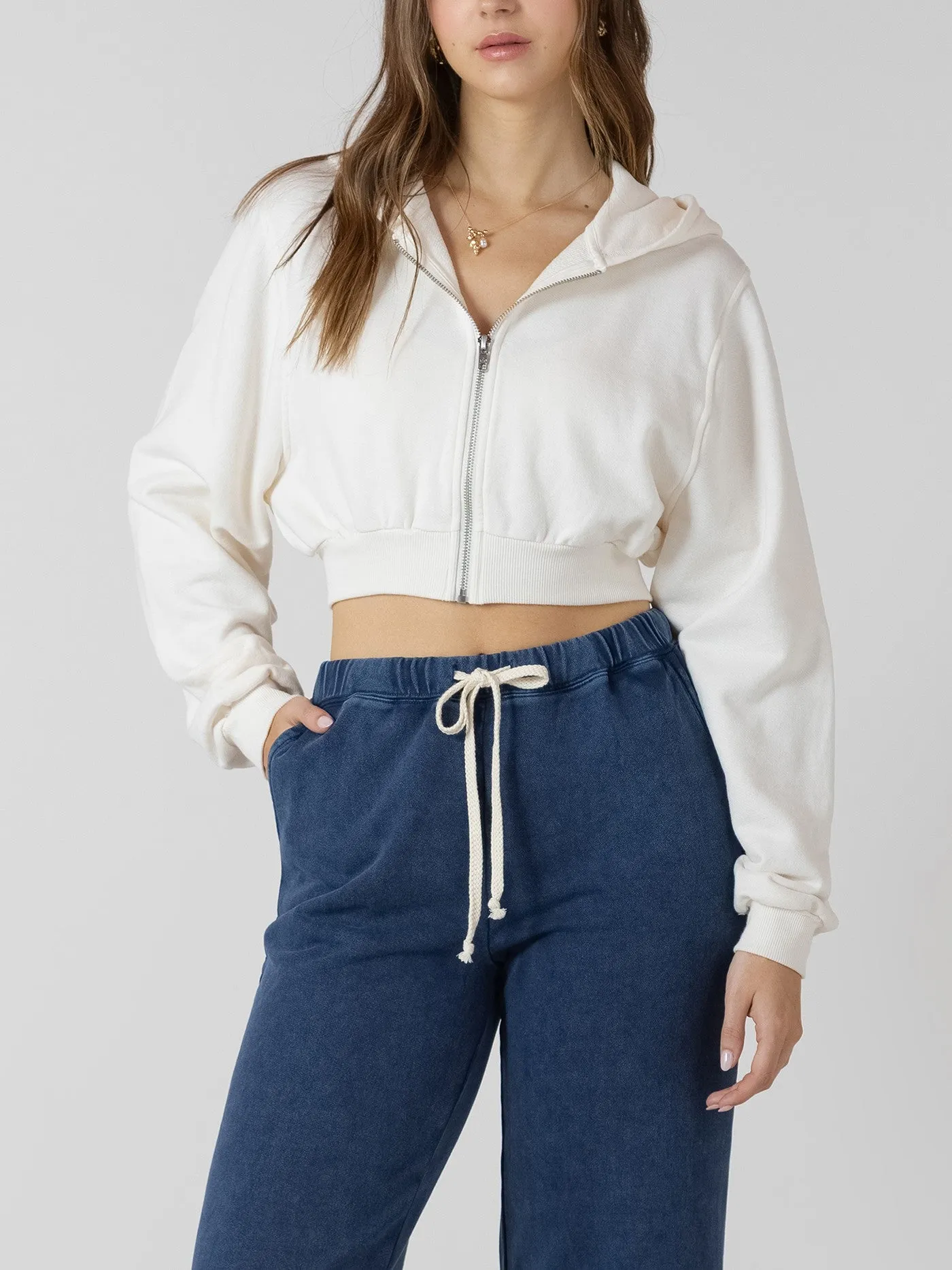 DEX Cropped Zip-Up Hoodie sold by 27 Boutique product image thumbnail 4