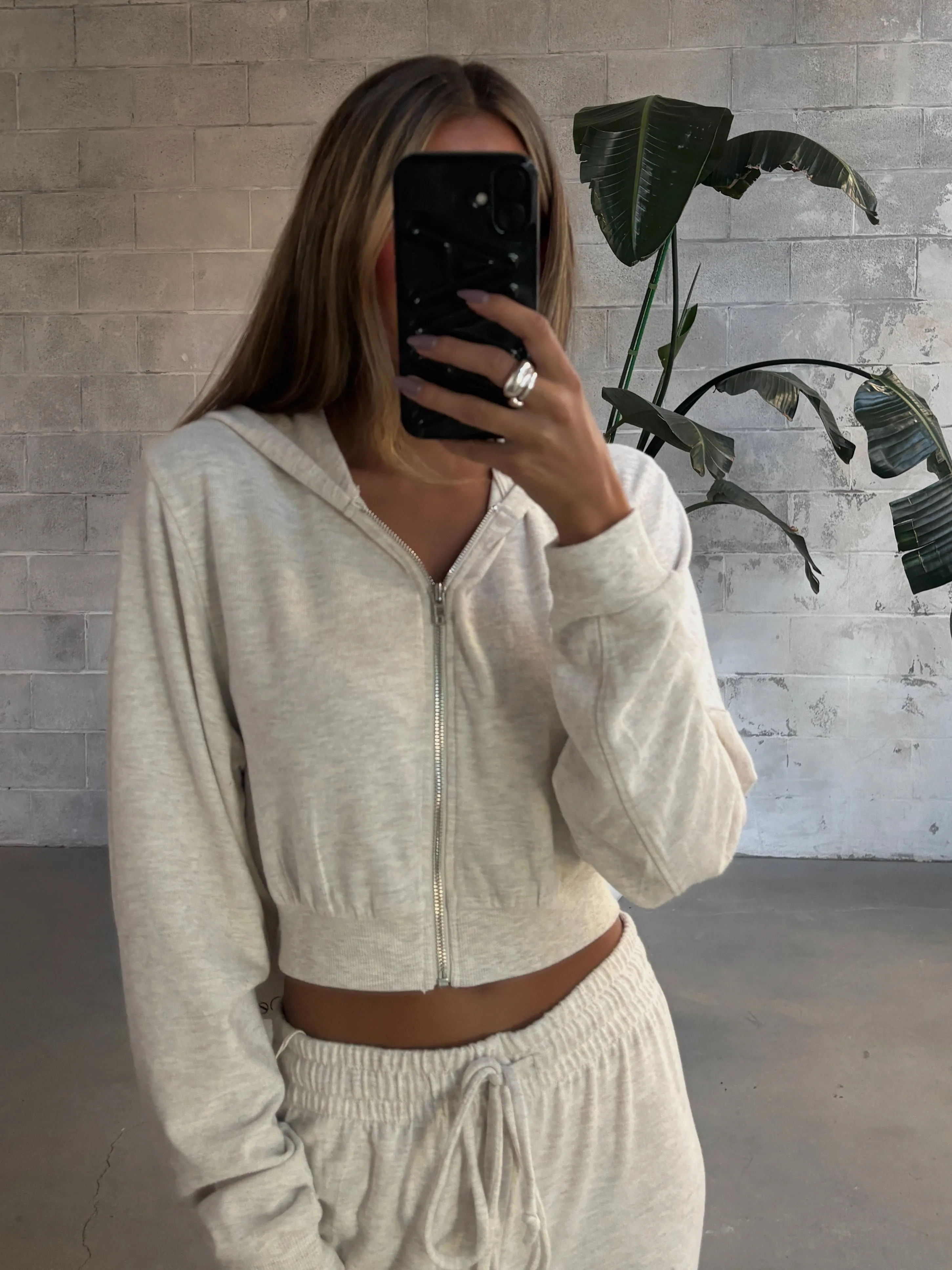 DEX Cropped Zip-Up Hoodie sold by 27 Boutique product image thumbnail 2