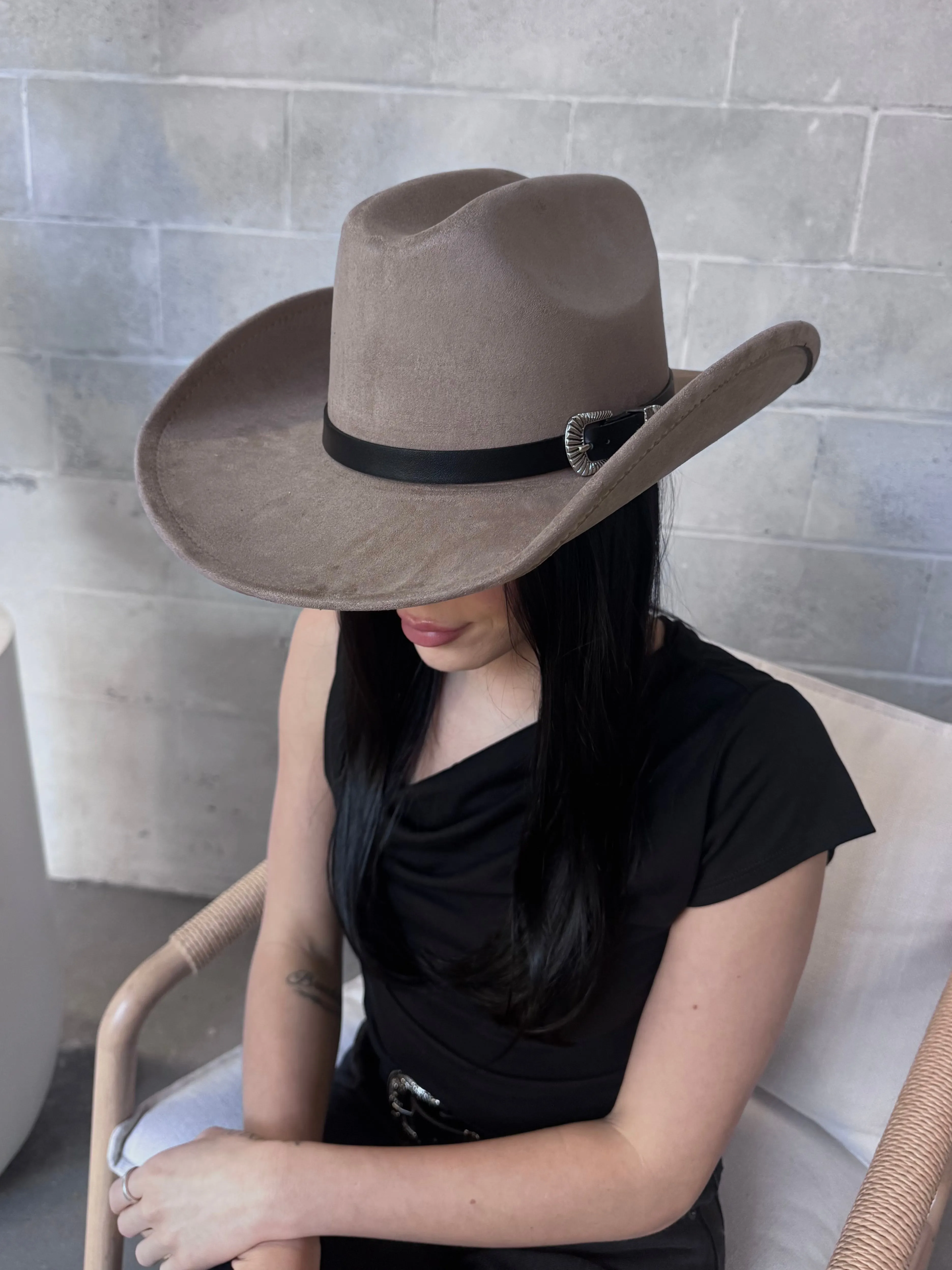 27 Western Buckle Band Cowboy Hat sold by 27 Boutique