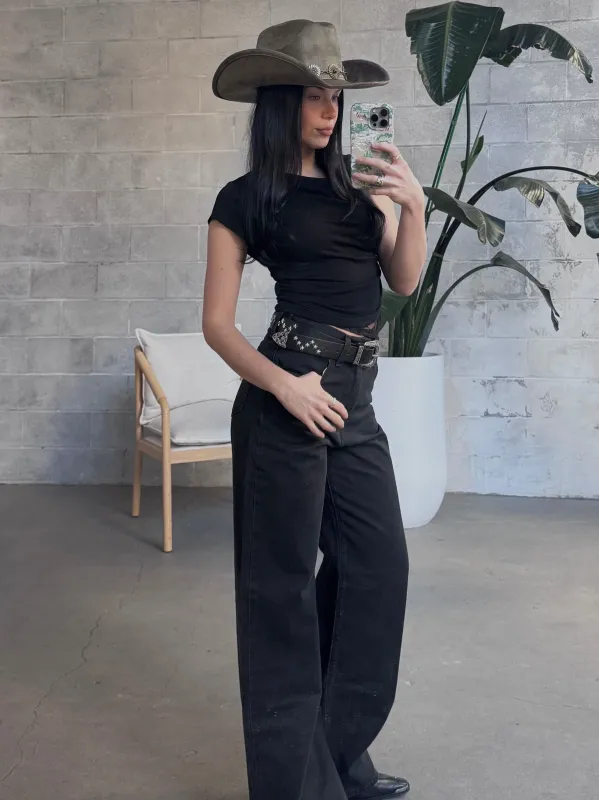 27 Swirl Concho Band Cowboy Hat sold by 27 Boutique