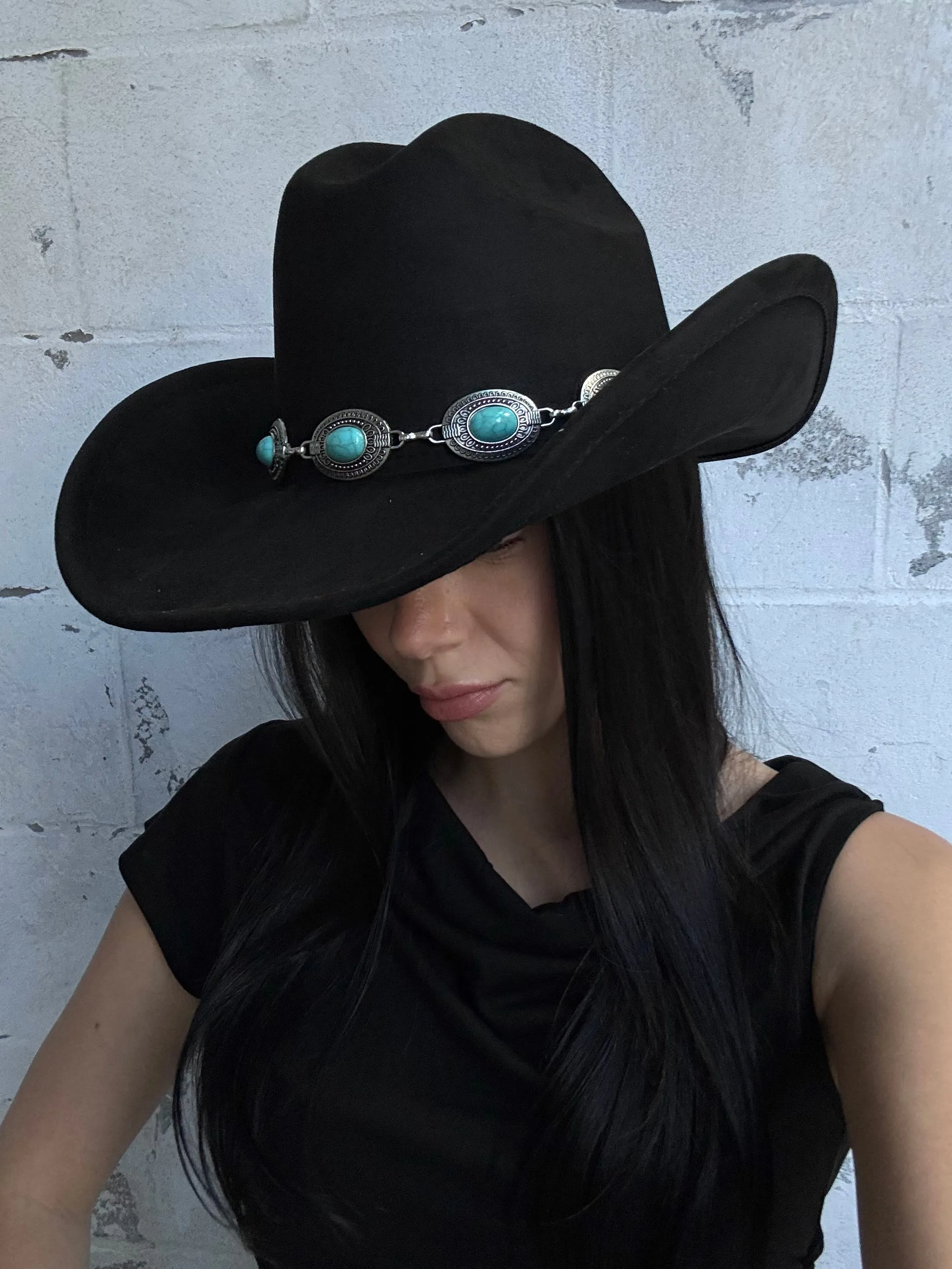 27 Concho Chain Faux Suede Hat sold by 27 Boutique product image thumbnail 3