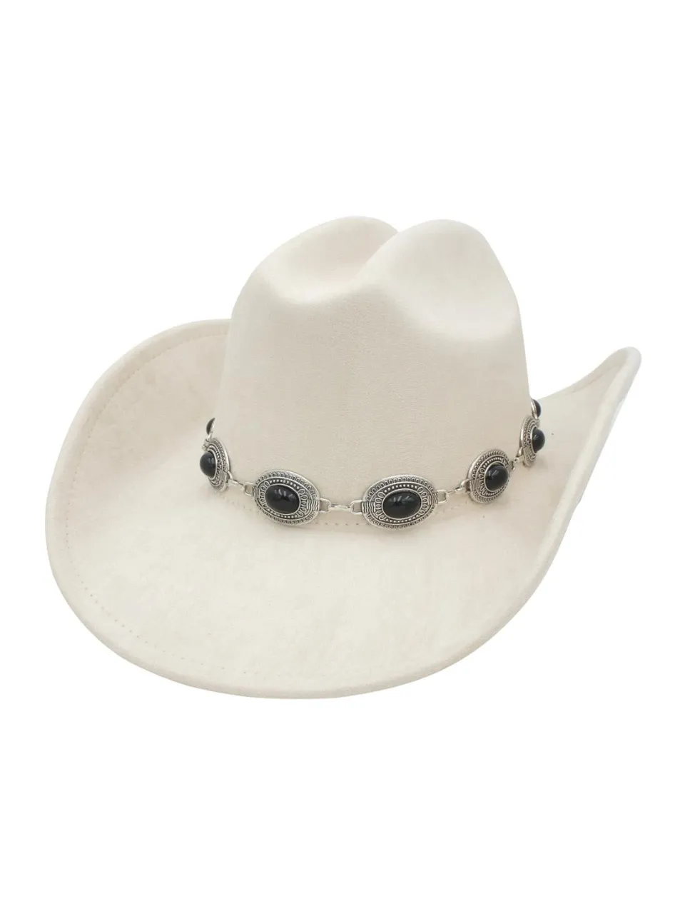 27 Concho Chain Faux Suede Hat sold by 27 Boutique product image thumbnail 5