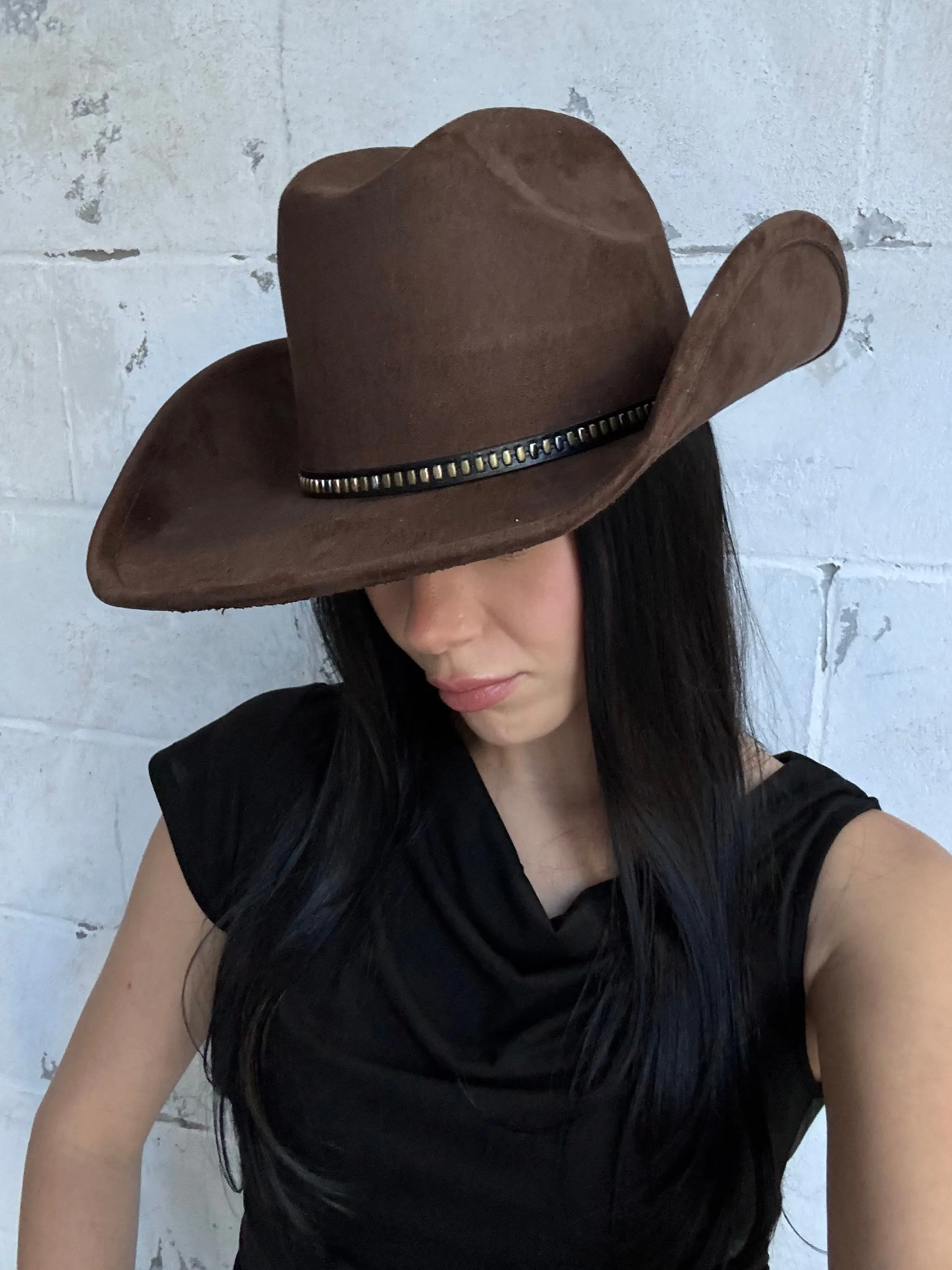 27 Faux Suede Studded Band Cowboy Hat sold by 27 Boutique product image thumbnail 2