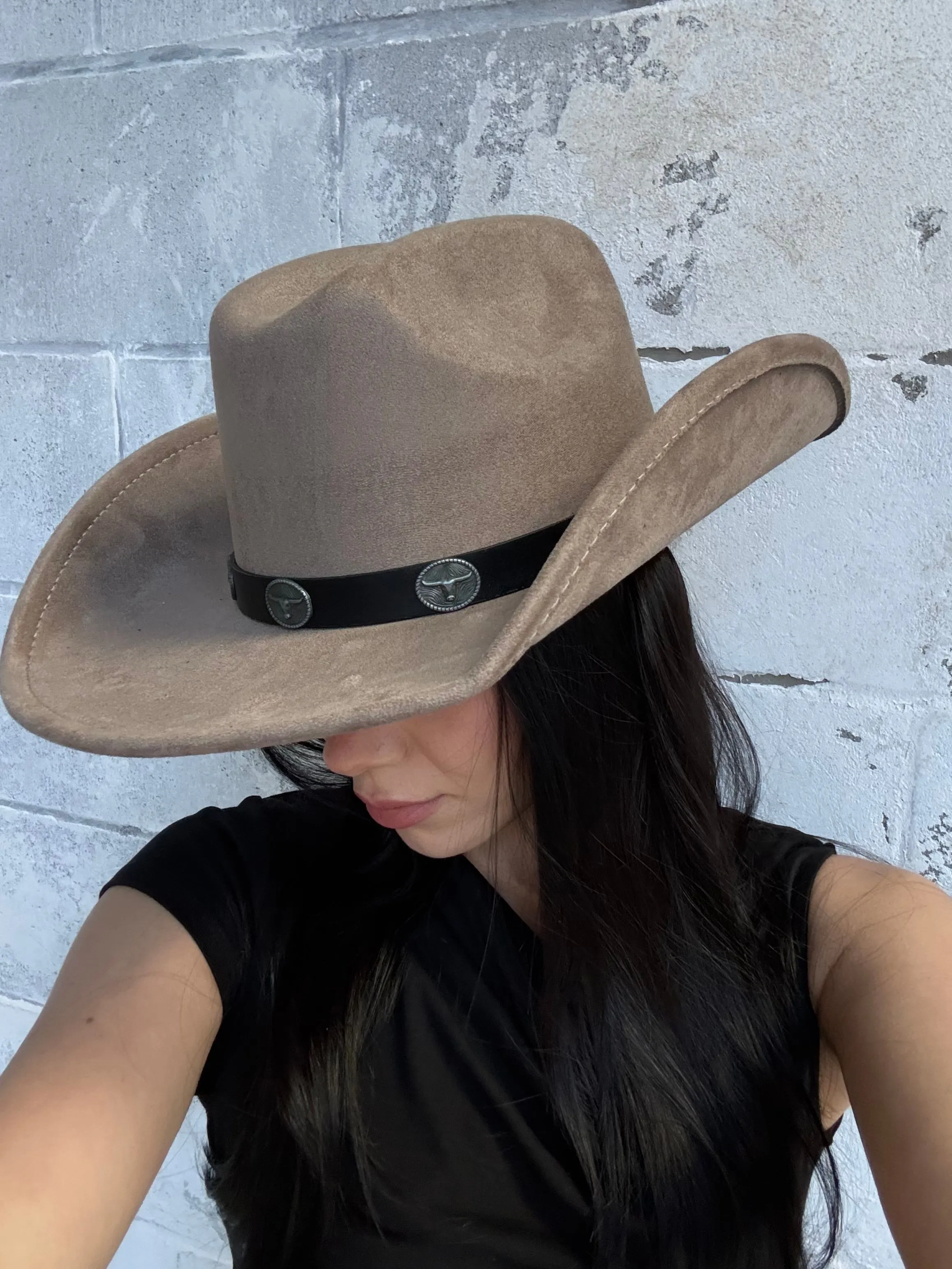 27 Longhorn Concho Band Cowboy Hat sold by 27 Boutique