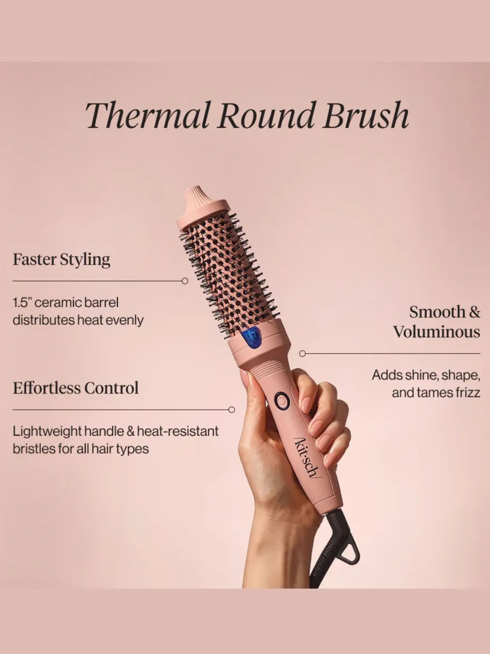 KITSCH Volumizing Thermal Round Brush sold by 27 Boutique product image thumbnail 2