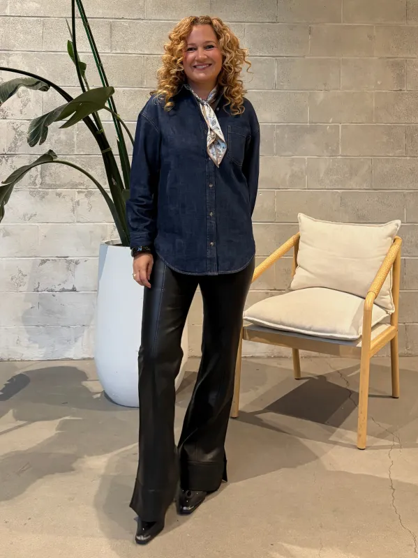 GENTLE FAWN Whitney Denim Button Down Shirt made by Gentle Fawn