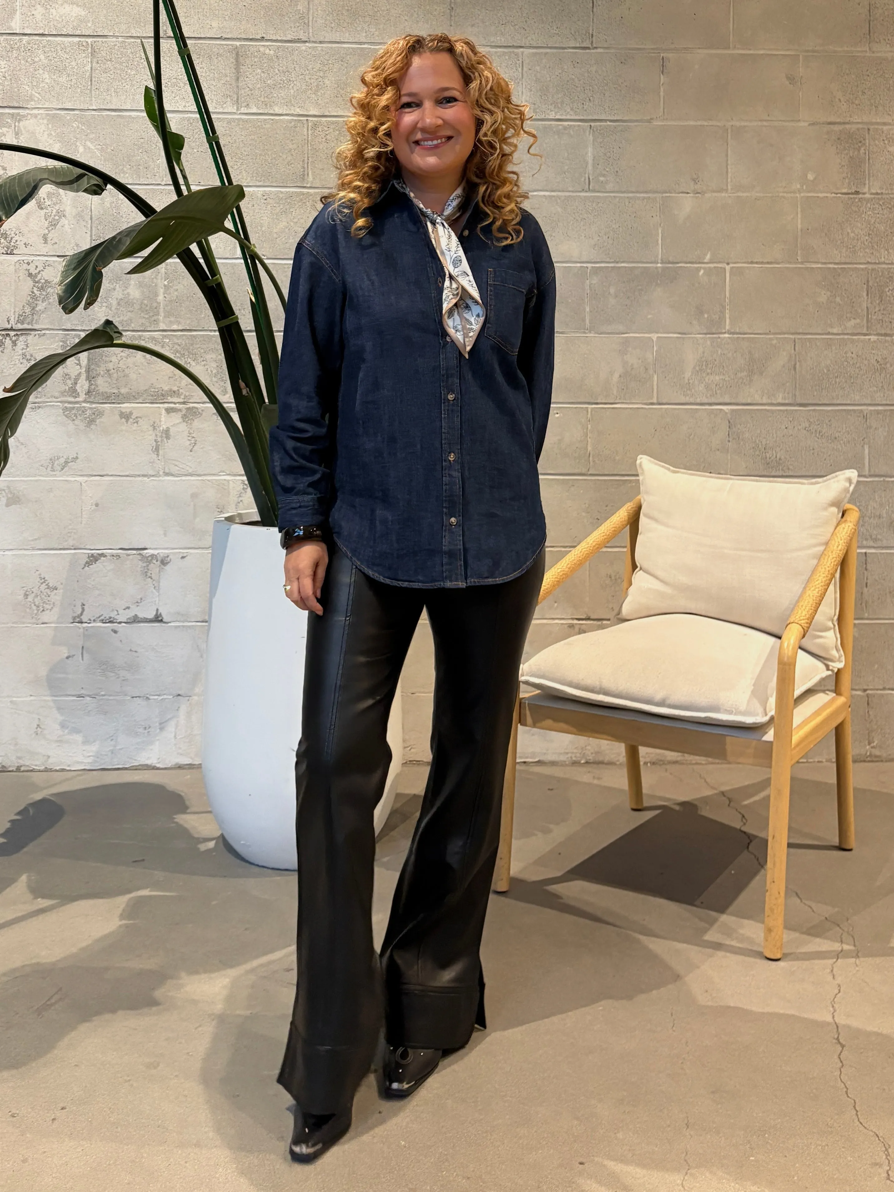 GENTLE FAWN Whitney Denim Button Down Shirt sold by 27 Boutique