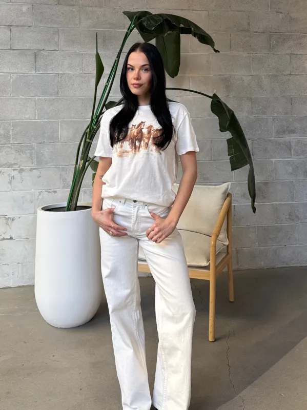 Z SUPPLY Howdy Horses Boyfriend Tee sold by 27 Boutique