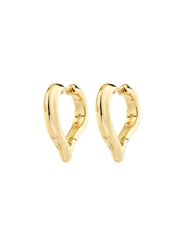 PILGRIM Iris Heart Hoop Earrings sold by 27 Boutique product image thumbnail 2