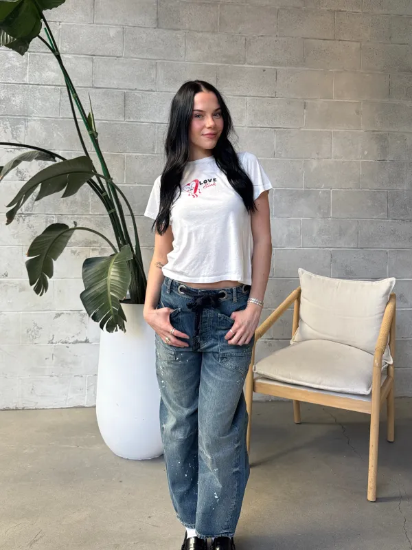 DAYDREAMER Love Sick Heart Burnout Vintage Tee sold by 27 Boutique