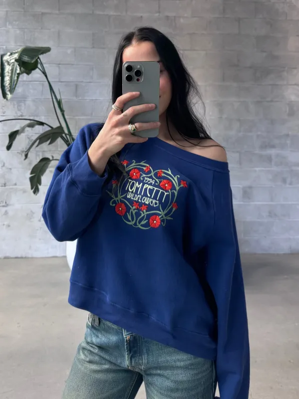 DAYDREAMER Tom Petty Wildflowers Shrunken Raglan Sweatshirt made by Daydreamer