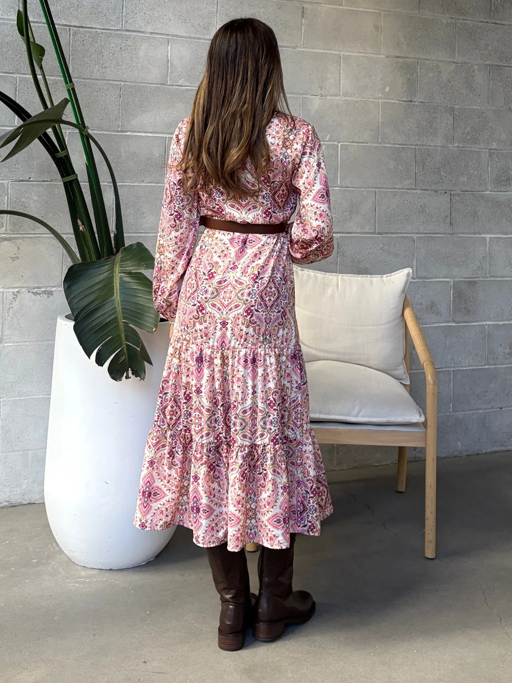 BLACK TAPE Belted Button Front Midi Dress sold by 27 Boutique product image thumbnail 3