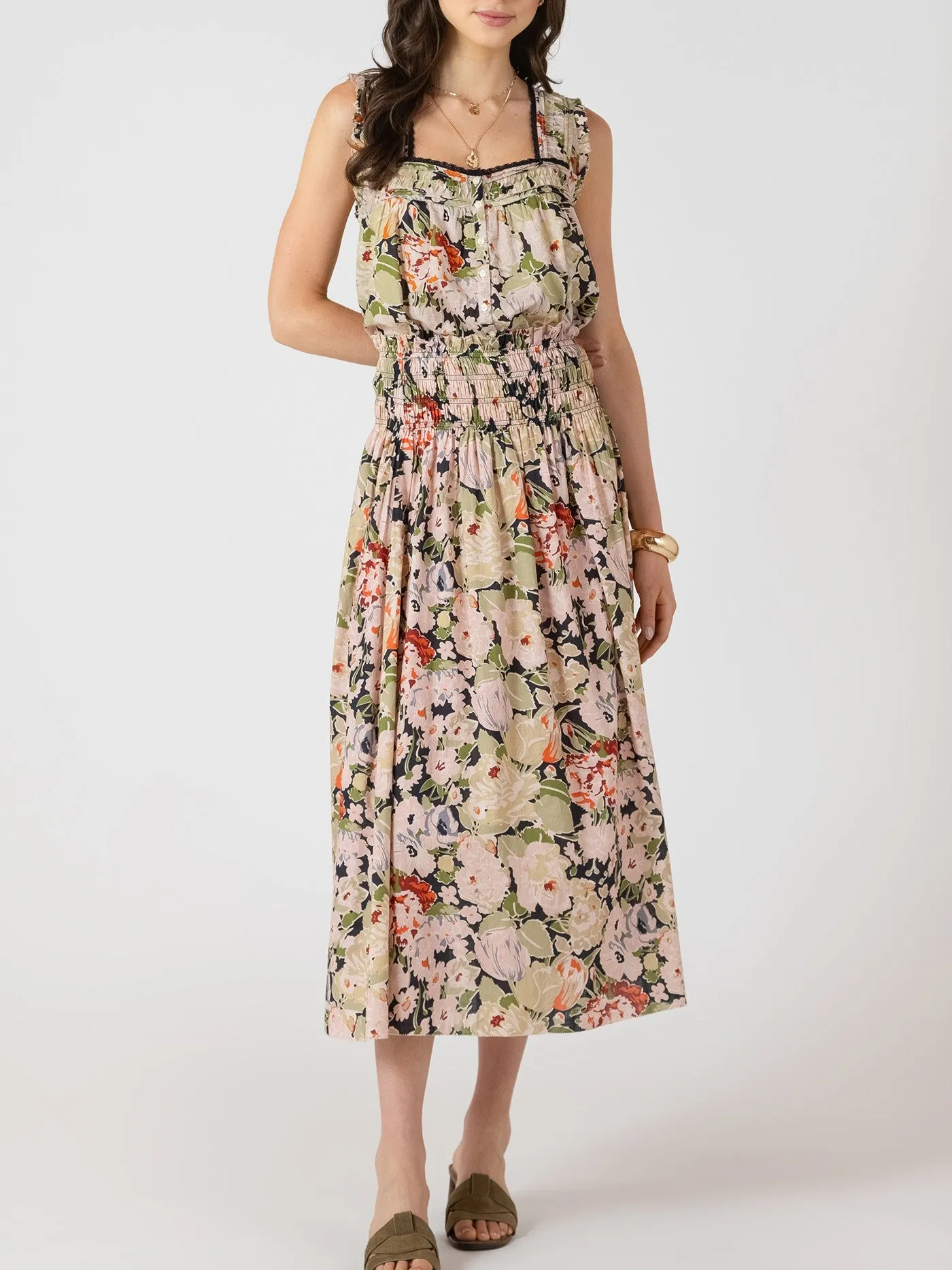 DEX Smocked Waist Midi Skirt sold by 27 Boutique product image thumbnail 4