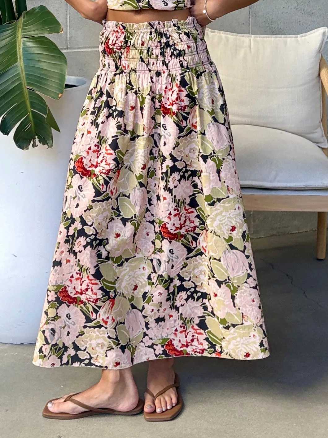 DEX Smocked Waist Midi Skirt sold by 27 Boutique product image thumbnail 2