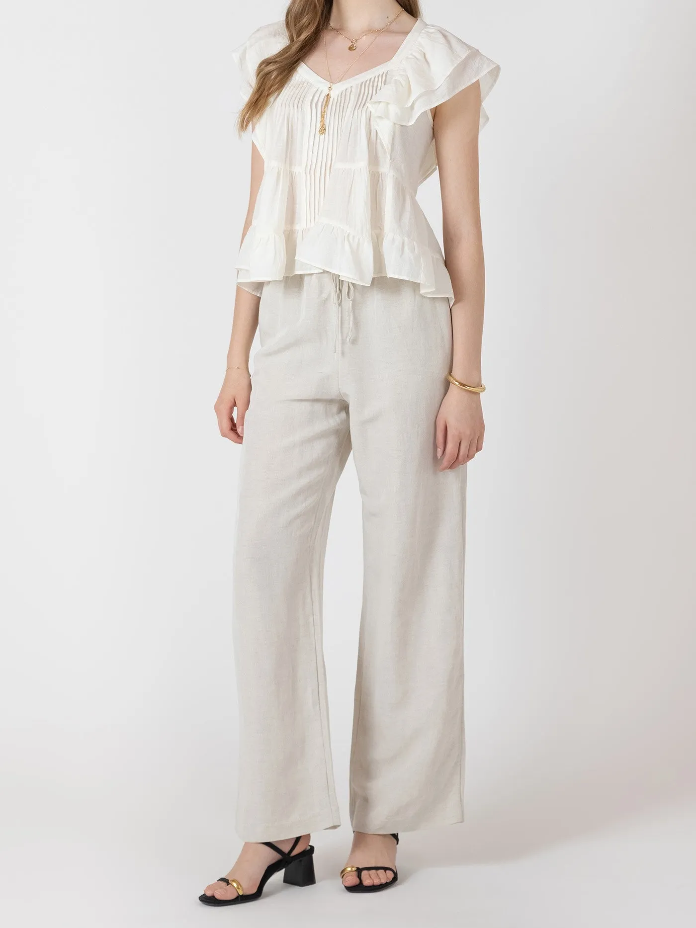 DEX Drawstring Waist Linen Pant sold by 27 Boutique product image thumbnail 2