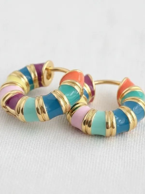 27 Colourful Hoop Earrings sold by 27 Boutique