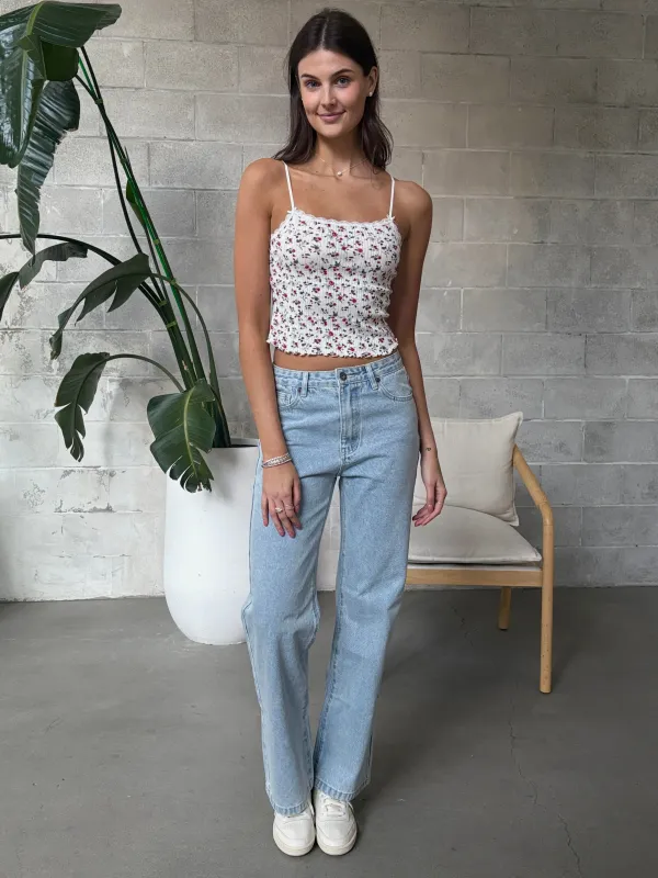 ONLY Lace Trim Tank Top made by Only