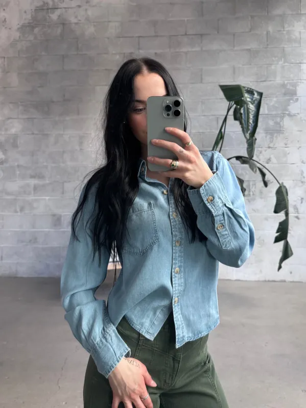 ROOM 34 Denim Button Up made by Dex