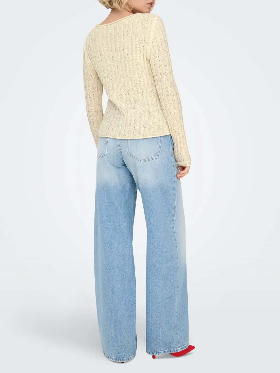 ONLY Pamela Rib Knit Rolled Hem Sweater sold by 27 Boutique product image thumbnail 5