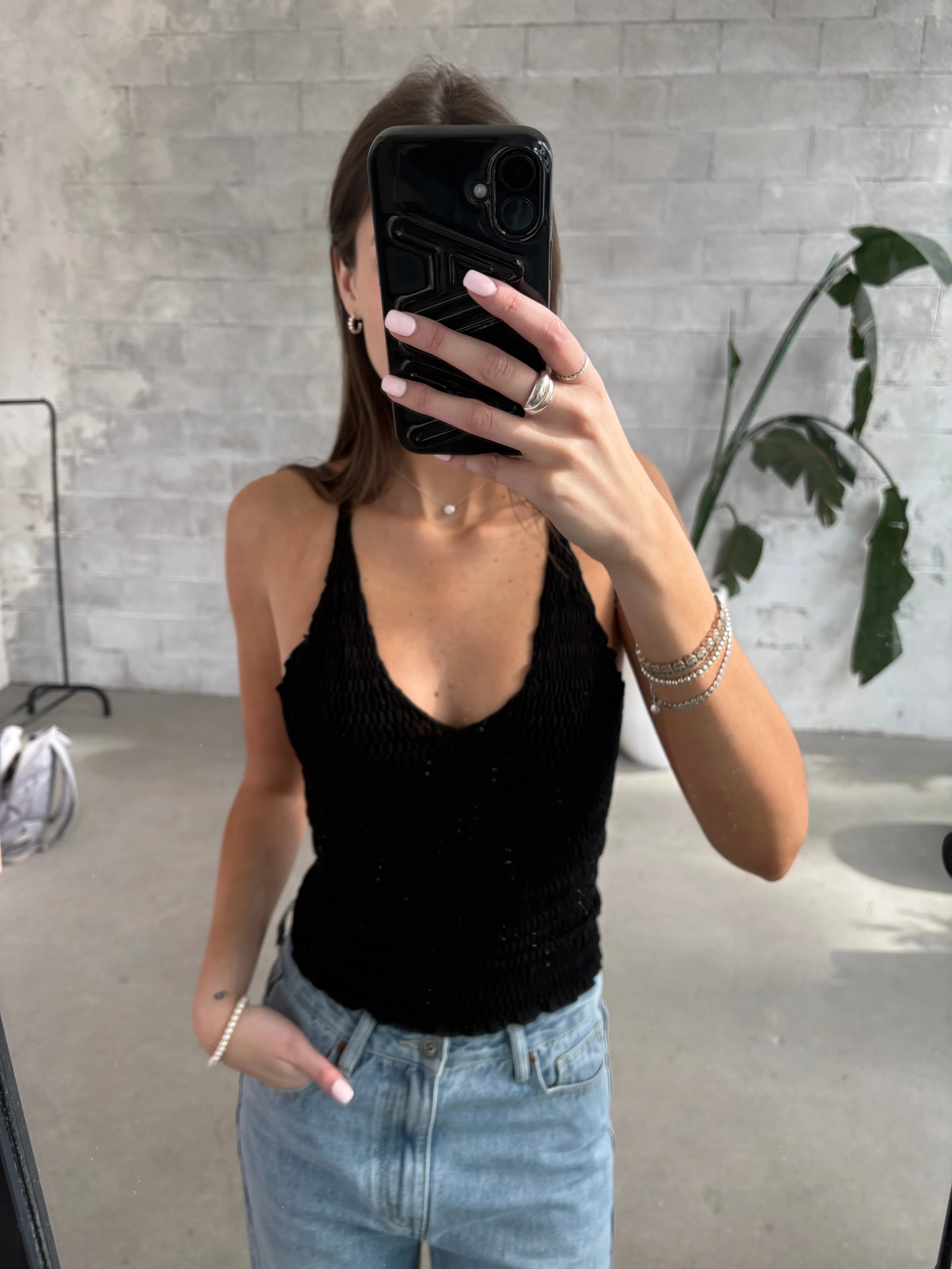 C'EST MOI Seamless Smocked Cami sold by 27 Boutique product image thumbnail 3