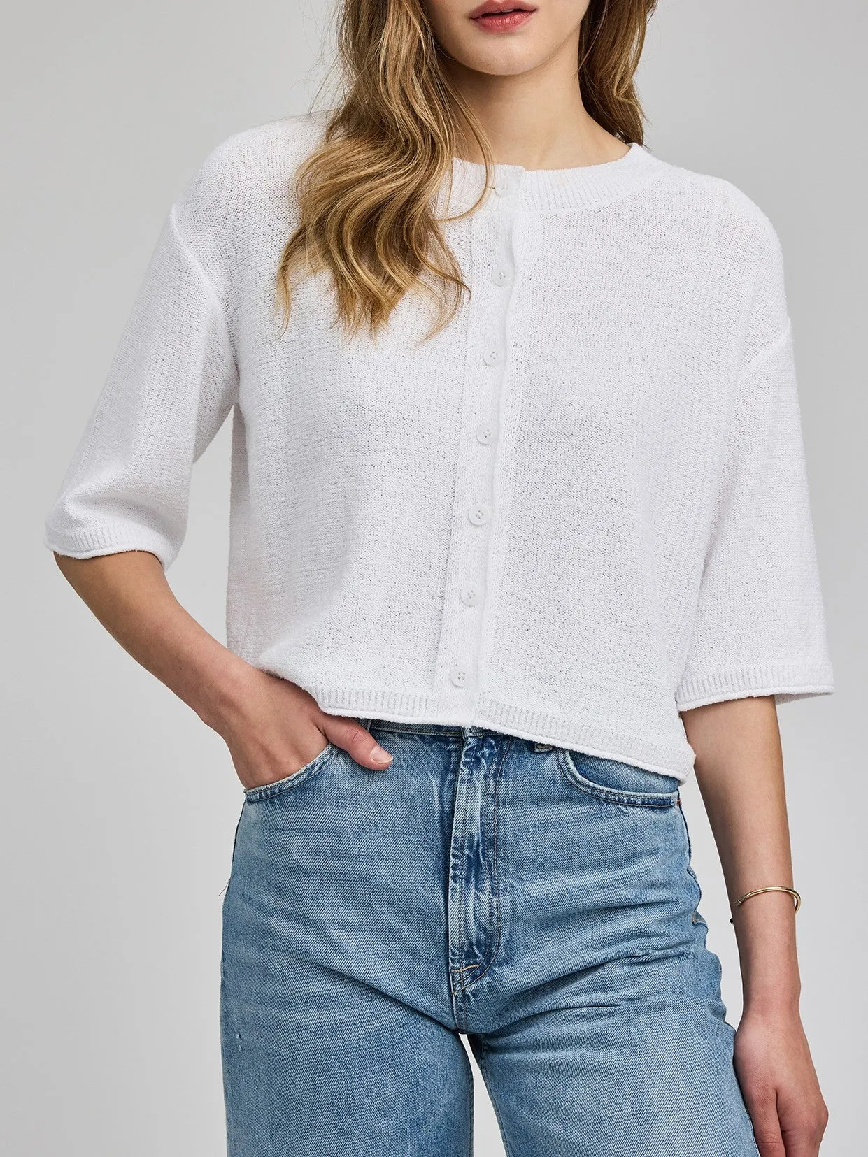 GENTLE FAWN Genevieve Button Front Knit Top sold by 27 Boutique product image thumbnail 4