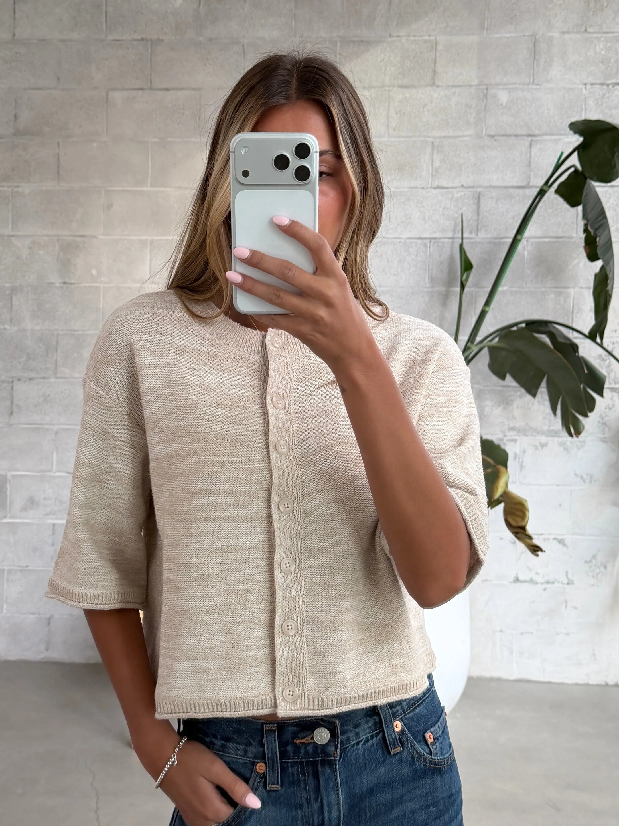 GENTLE FAWN Genevieve Button Front Knit Top sold by 27 Boutique product image thumbnail 3