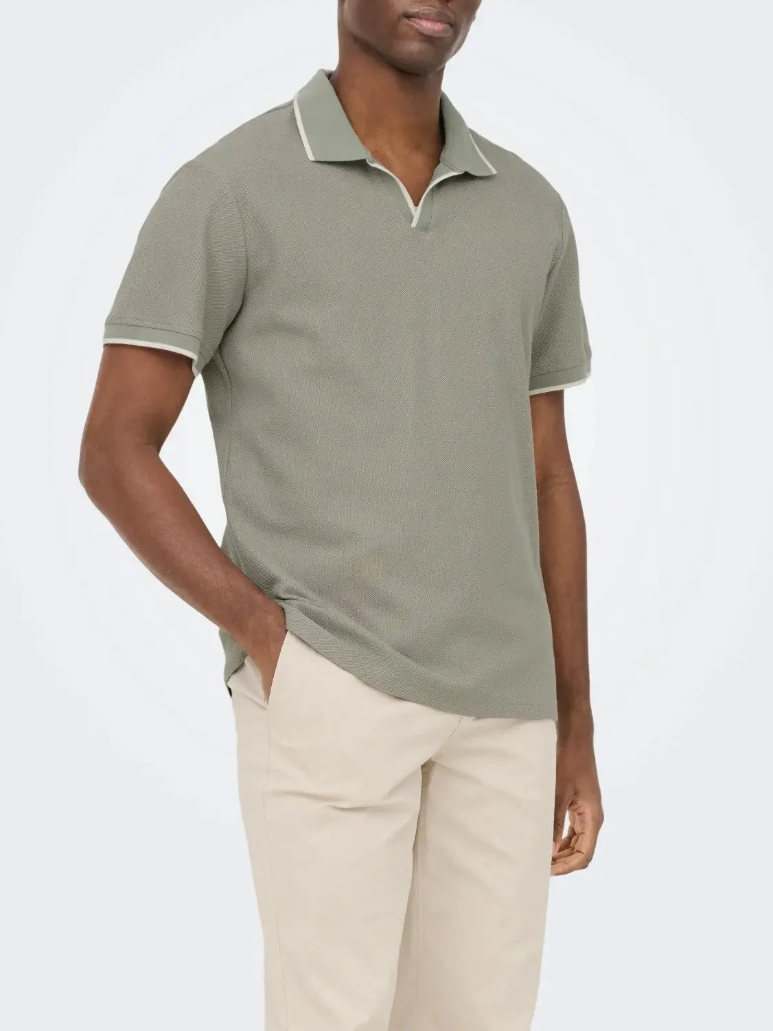 ONLY + SONS Short Sleeve Resort Polo Tee sold by 27 Boutique product image thumbnail 3