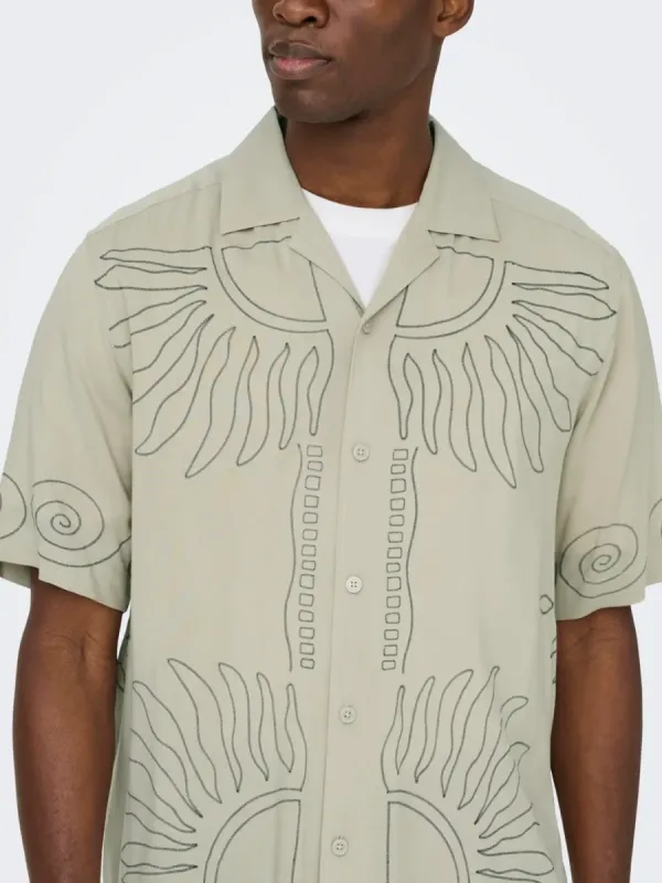ONLY + SONS Wright Short Sleeve Button Up made by ONLY & SONS