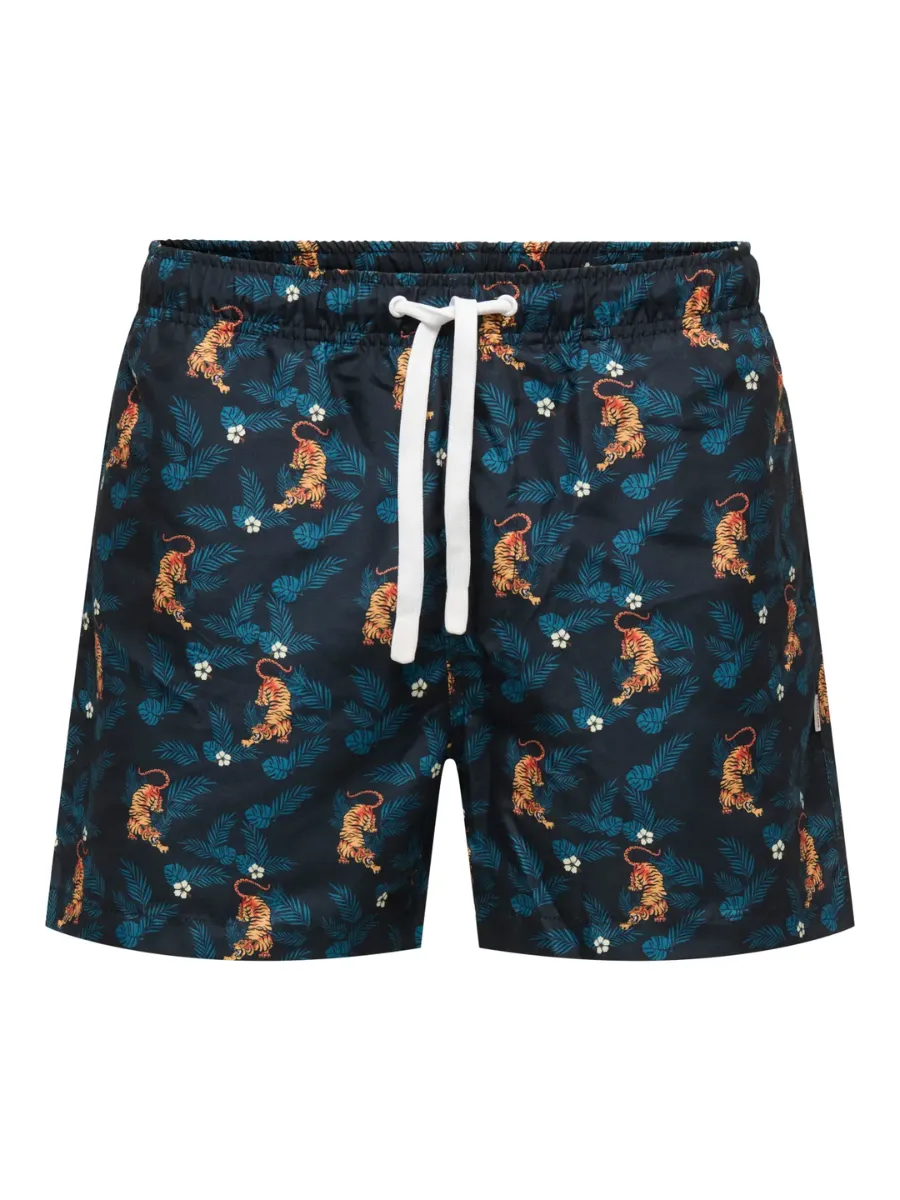 ONLY + SONS Men's Tiger Swim Shorts sold by 27 Boutique