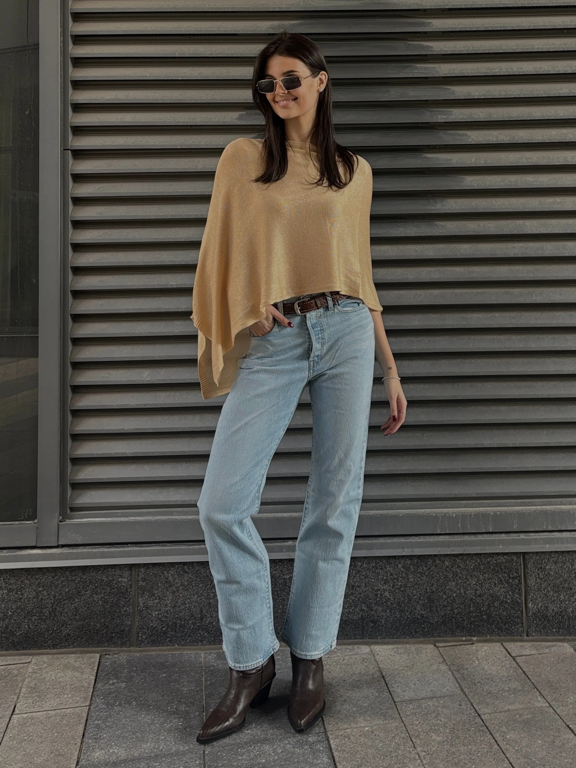RD STYLE Cosima Boat Neck Asymmetrical Poncho sold by 27 Boutique product image thumbnail 2