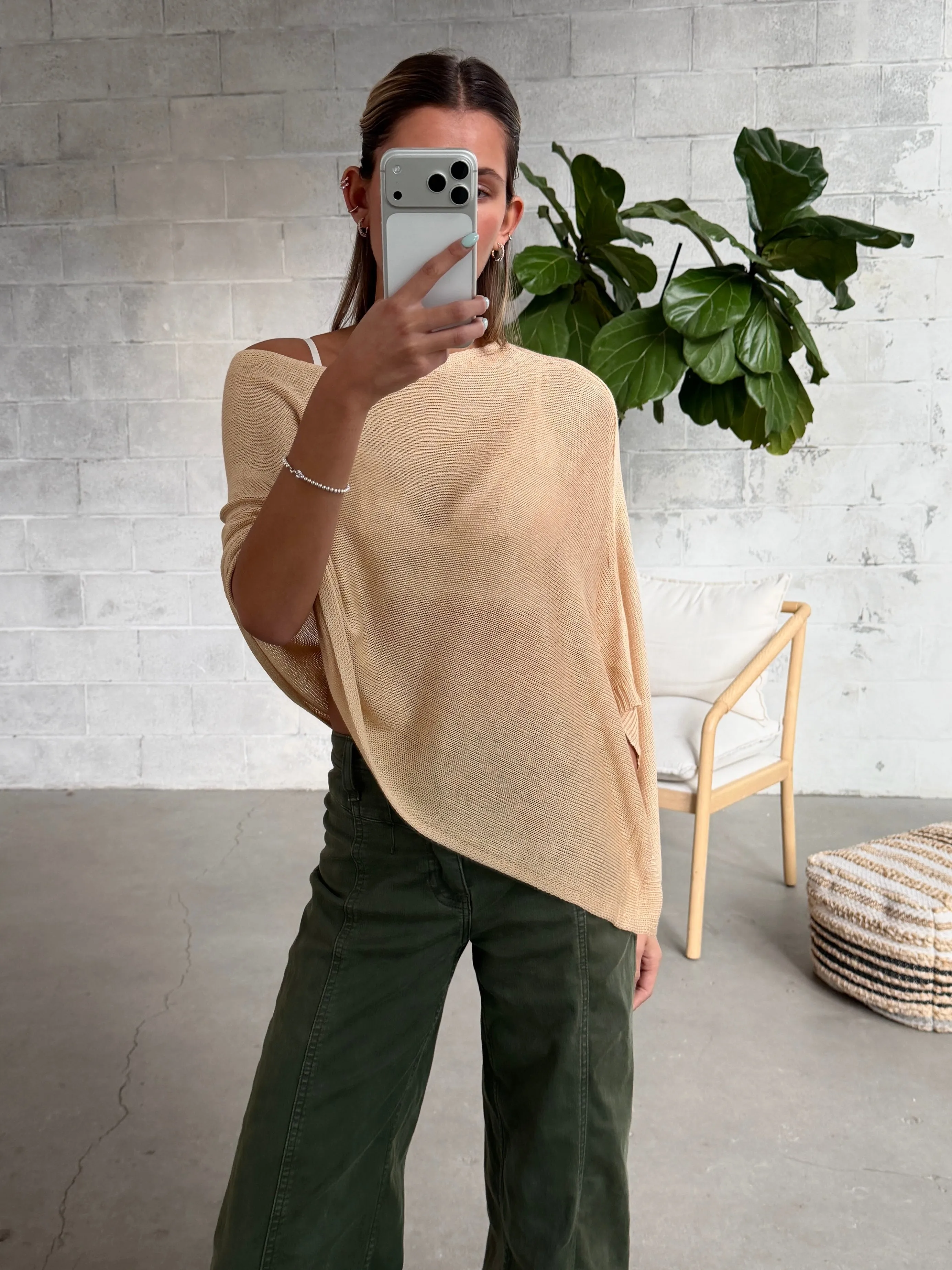 RD STYLE Cosima Boat Neck Asymmetrical Poncho sold by 27 Boutique product image thumbnail 3