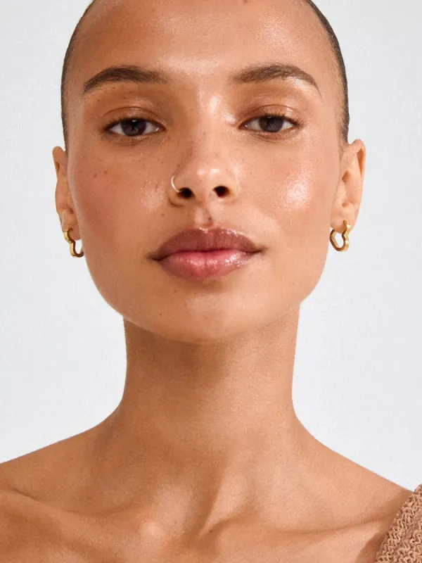 PILGRIM Ivarin Heart Hoop Earring made by Pilgrim