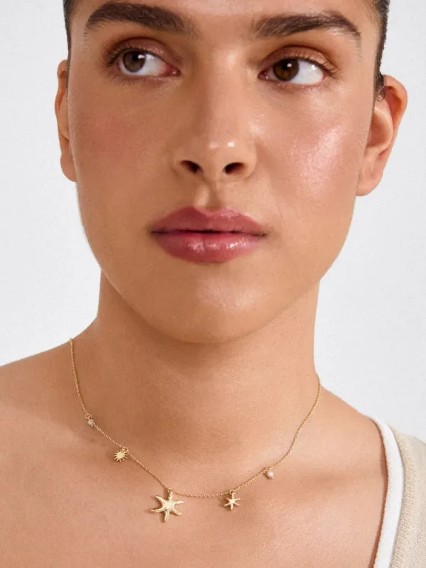 PILGRIM Prism Charm Necklace made by Pilgrim