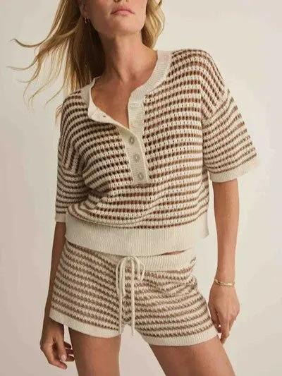 Z SUPPY Lyla Striped Sweater Short sold by 27 Boutique product image thumbnail 3
