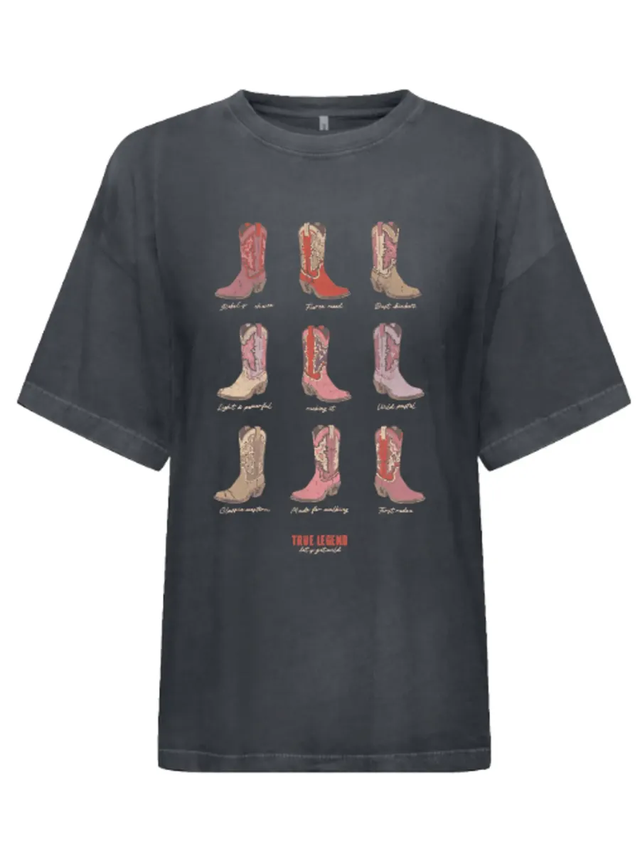 ONLY Mila Cowboy Boots Graphic Tee sold by 27 Boutique