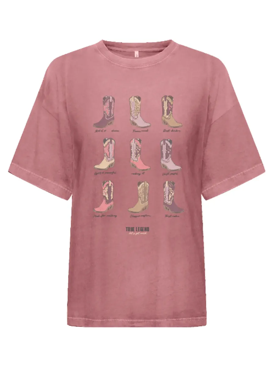 ONLY Mila Cowboy Boots Graphic Tee sold by 27 Boutique product image thumbnail 2