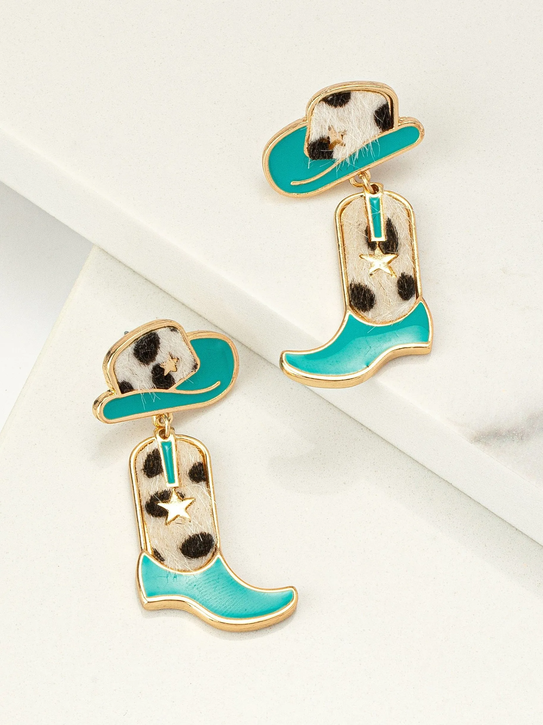 27 Cowboy Hat & Boot Drop Earrings sold by 27 Boutique product image thumbnail 2