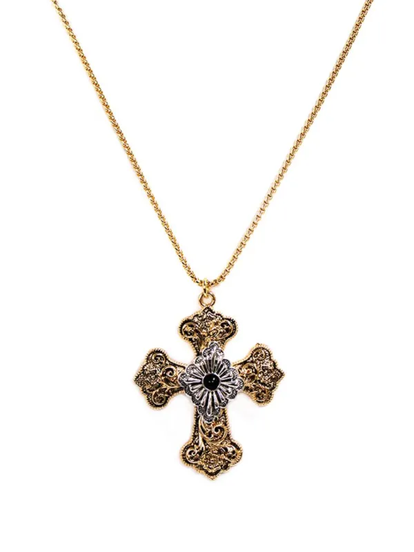 27 Western Cross Charm Necklace made by 27 Boutique