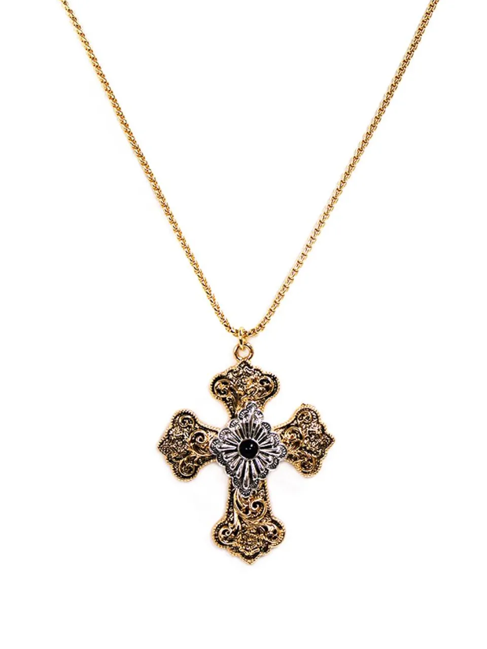 27 Western Cross Charm Necklace sold by 27 Boutique
